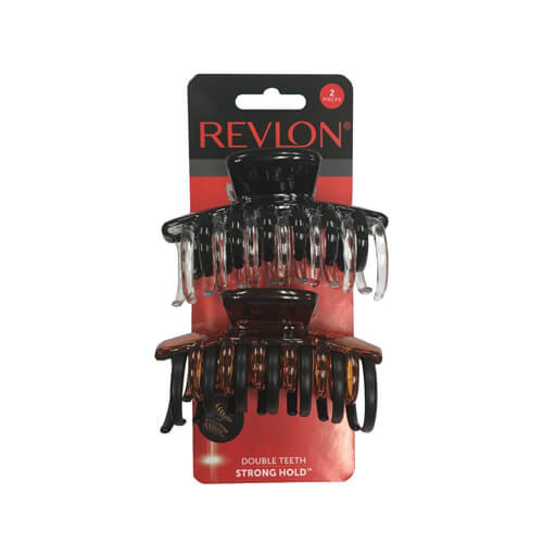 Revlon Strong Hold Hair Claw Clips, 2 Count