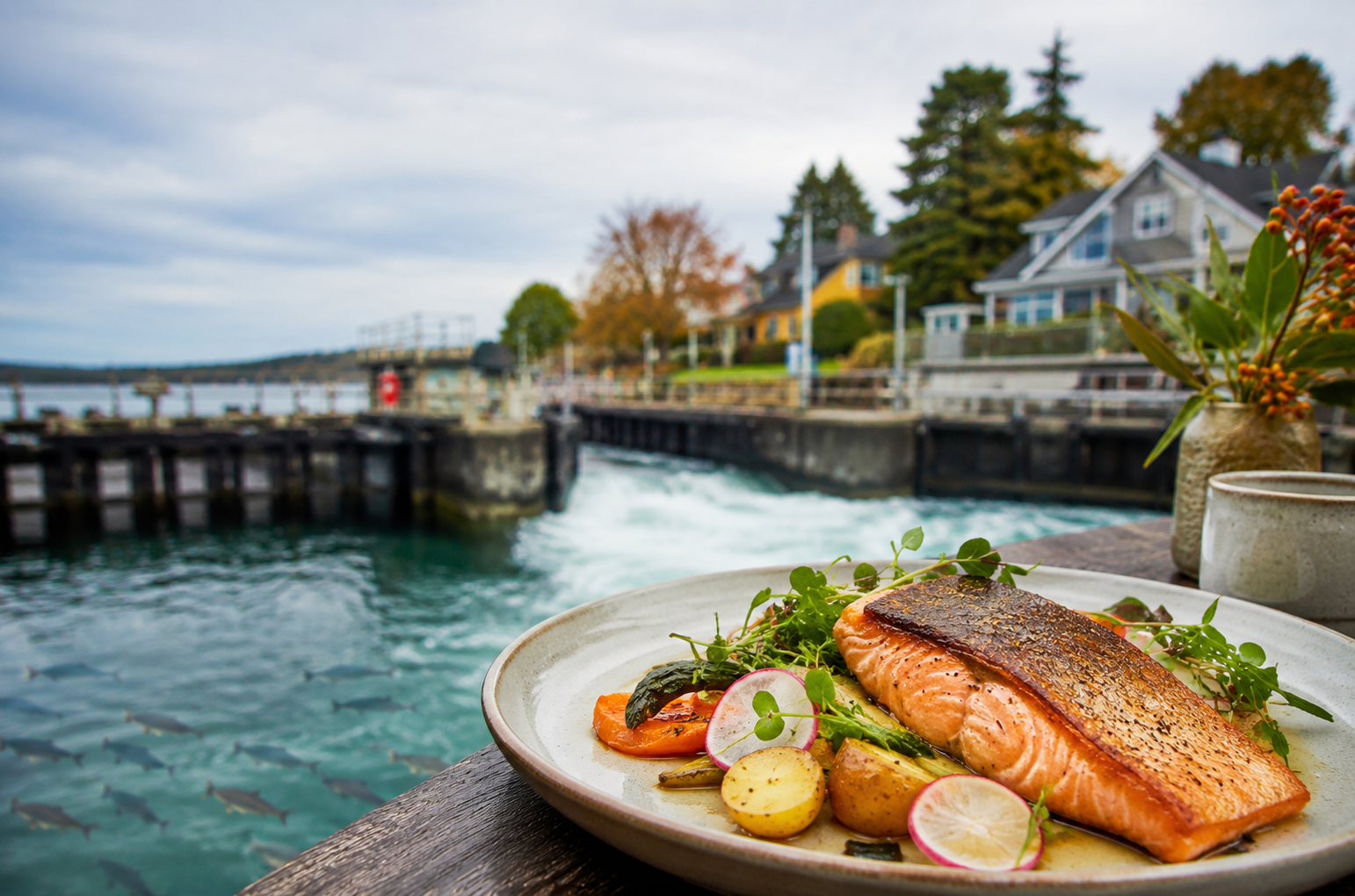 Ballard Locks 연어 관찰과 발라드 맛집 가이드